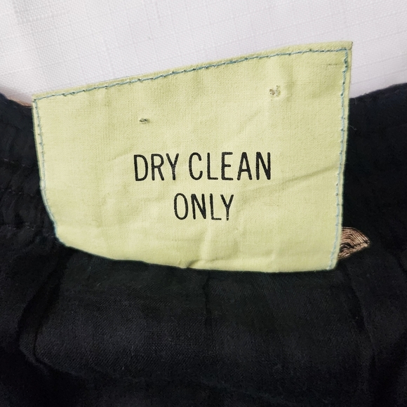 Lost and Found X Paul Ropp 100% Rayon Black and Gold Gypsy Boho style Skirt Mult - Picture 11 of 14